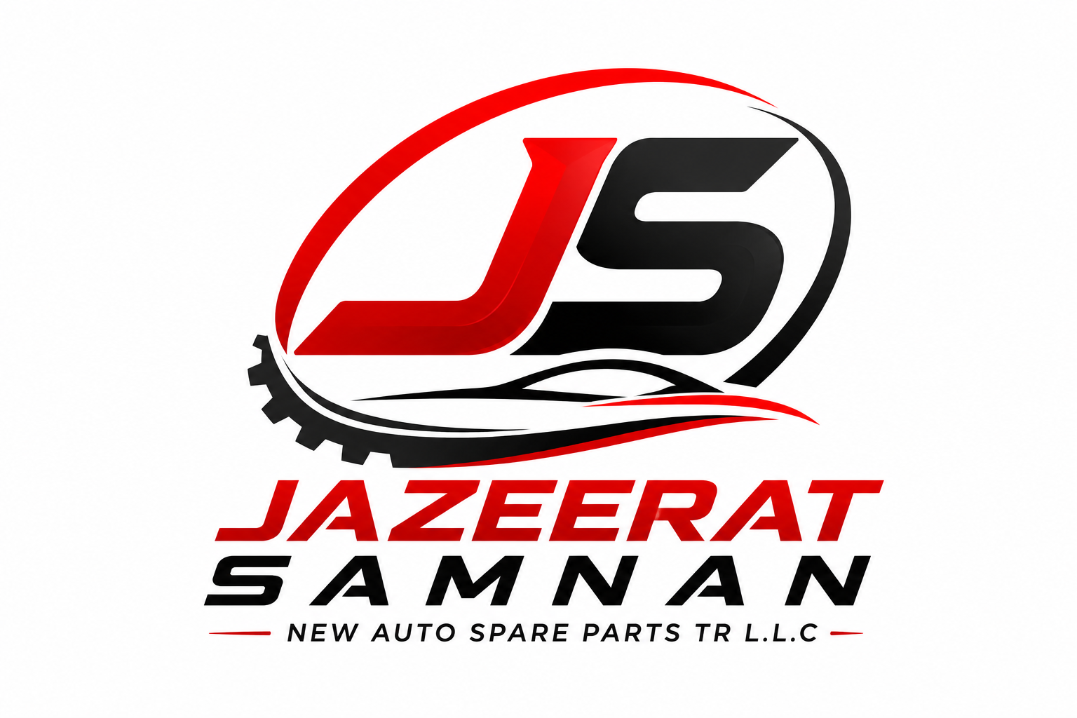 Jazeerat Samnan Auto Spare Parts TR LLC logo designed by StriGrow Technologies