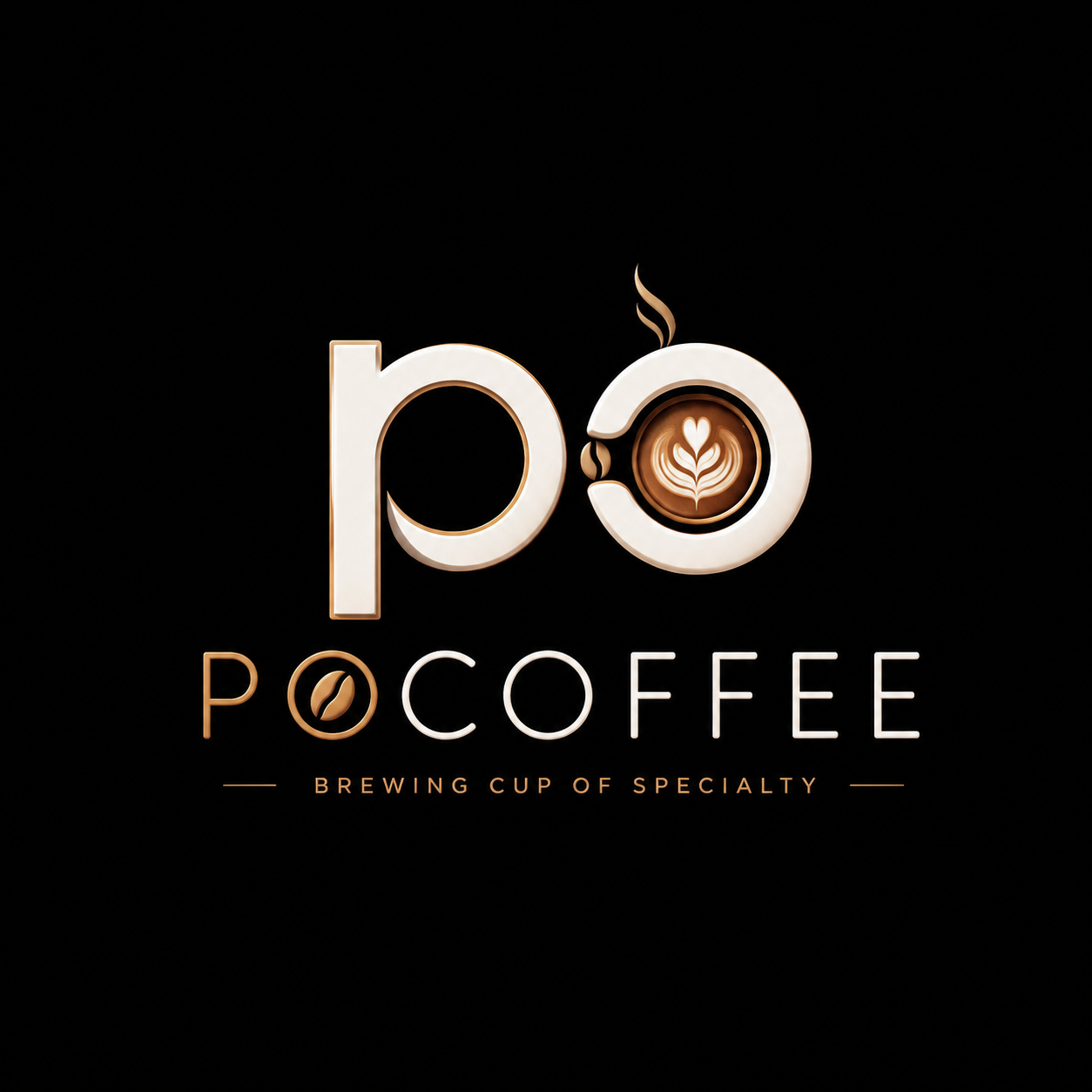 PoCoffee logo designed by StriGrow Technologies